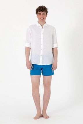 شلوارک ساحلی آبی مردانه پلی استر U.S. Polo Assn. - کد 929257366
