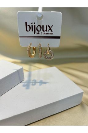گوشواره استیل (فولاد) صورتی استیل (فولاد) BIJOUX - کد 929026371