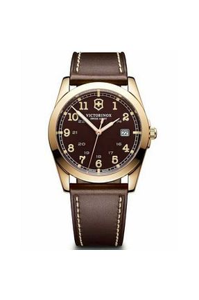 ساعت مچی قهوه ای مردانه استل (فولاد) VICTORINOX - کد 6371033