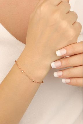 دستبند نقره صورتی زنانه 925 عیار Mistik Silver - کد 75424375