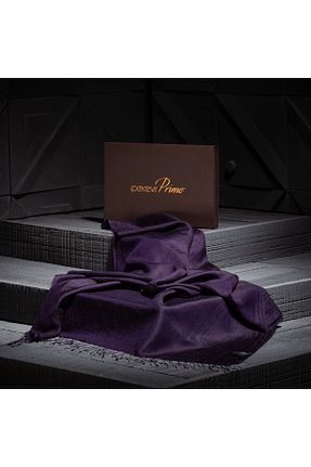 شال بنفش زنانه کشمیر ipekevi - کد 929041636