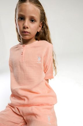 ست بالاتنه و پائین تنه بژ بچه گانه بافتنی U.S. Polo Assn. - کد 929216039