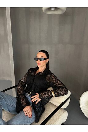 پیراهن مشکی زنانه اورسایز QİMYA BUTİK - کد 929054283