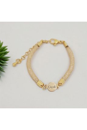 دستبند طلا طلائی زنانه 14 عیار ARCHINO GOLD - کد 929053732