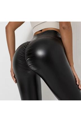 ساق شلواری مشکی زنانه چرم مصنوعی NYC GİYİM TEKSTİL - کد 898377082