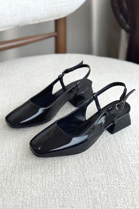 کفش پاشنه بلند کلاسیک مشکی زنانه چرم GOFFSHOES - کد 929067106