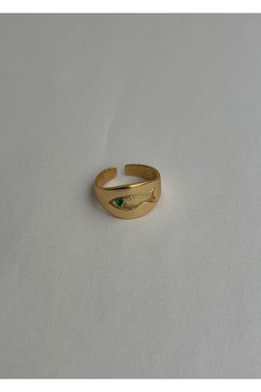انگشتر جواهر طلائی زنانه پوشش لاکی KİLİGİSTANBUL - کد 929068075
