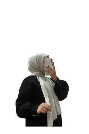 شال طوسی زنانه پنبه ای LOSYANA - کد 929083874