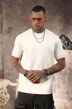 تیشرت سفید مردانه Relaxed king brich - کد 827848301