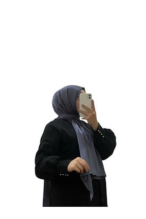 شال طوسی زنانه پنبه ای LOSYANA - کد 929083868