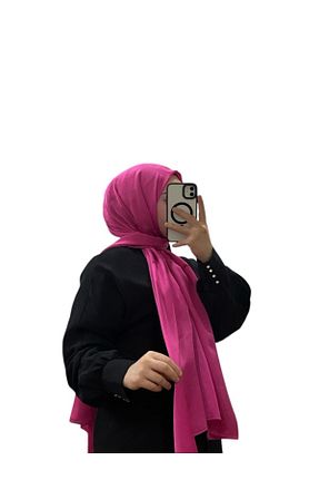 شال صورتی زنانه پنبه ای LOSYANA - کد 929083850