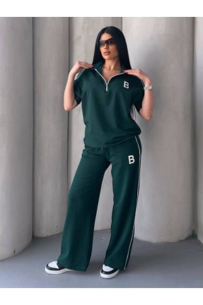 ست کرمکن اسپرت سبز زنانه پنبه ای estilowear - کد 898088087
