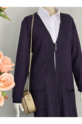 کت سایز بزرگ سرمه ای زنانه ویسکون ENDAMIM - کد 929094997