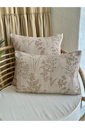 کوسن و روکش کوسن بژ پنبه ای Decamor home - کد 929124890
