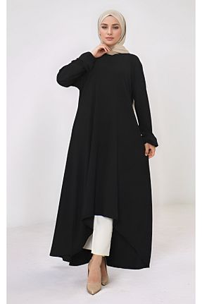 تونیک حجاب مشکی زنانه بافتنی dilber fashion - کد 921608043