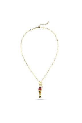 گردنبند استیل ( فولاد ) طلائی استیل (فولاد) CHARMLUCKY - کد 929135518