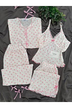 ست لباس راحتی نباتی زنانه Kalp Lena Homewears - کد 929136386