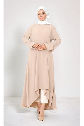 تونیک حجاب بژ زنانه بافتنی dilber fashion - کد 920756158