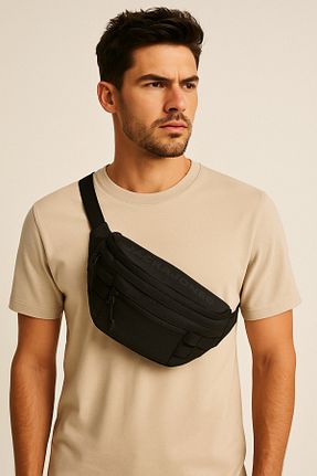 کیف کمری مشکی مردانه Jack & Jones - کد 846385652