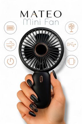 پنکه مشکی Mini Fan CARLOTA - کد 929138567