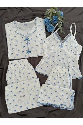 ست لباس راحتی نباتی زنانه Kalp Lena Homewears - کد 929156247