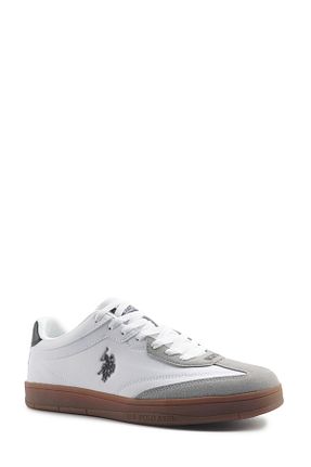 کفش اسنیکر سفید مردانه بند دار U.S. Polo Assn. - کد 904860791