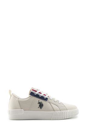 کفش اسنیکر بژ مردانه بند دار U.S. Polo Assn. - کد 899564123
