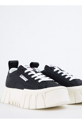 کفش اسنیکر مشکی زنانه بند دار Tommy Hilfiger - کد 929168075