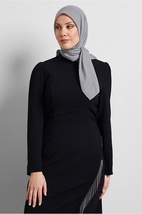 روسری طوسی پلی استر Alvina - کد 929169217