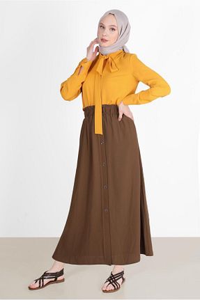 بلوز حجاب زرد زنانه رگولار Alvina - کد 809513610