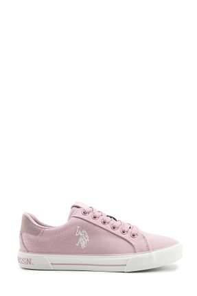 کفش اسنیکر صورتی زنانه بند دار U.S. Polo Assn. - کد 901674583