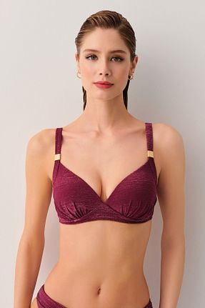 بالاتنه بیکینی بنفش زنانه ساده Suwen - کد 929272862