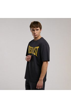 تیشرت اسپرت طوسی مردانه رگولار Everlast - کد 921340862