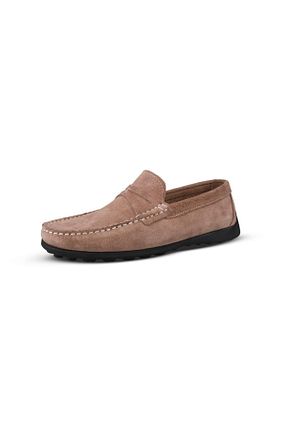 کفش کژوال بژ مردانه چرم خالص MP - کد 929186288