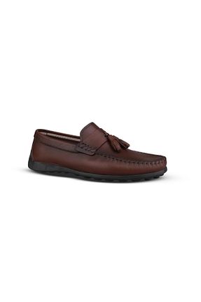 کفش کژوال قهوه ای مردانه چرم خالص MP - کد 929186647