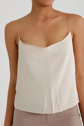 بلوز بژ زنانه بافت دار Store - کد 929187392