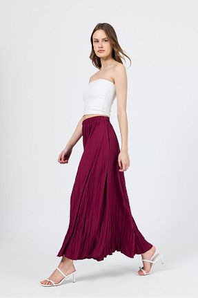 دامن زرشکی زنانه پارچه Rays - کد 929188566