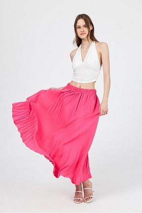 دامن صورتی زنانه پارچه Rays - کد 929188526