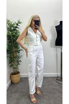 ست بالاتنه و پائین تنه سفید مردانه تریکو Acar Boutique - کد 835764602