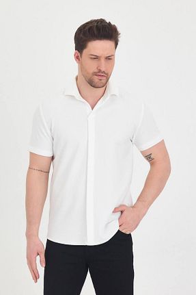 پیراهن سفید مردانه رگولار Genie - کد 929209534