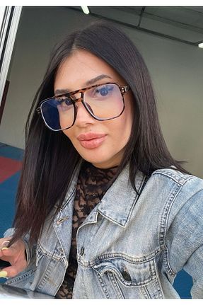 عینک محافظ نور آبی قهوه ای زنانه 57 LOOKUP - کد 929208554