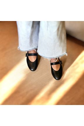 بابت مشکی زنانه چرم خالص NEVE SHOES - کد 929210225