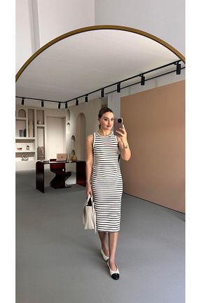 لباس بژ زنانه بافت Sezgi Tekin - کد 929209172