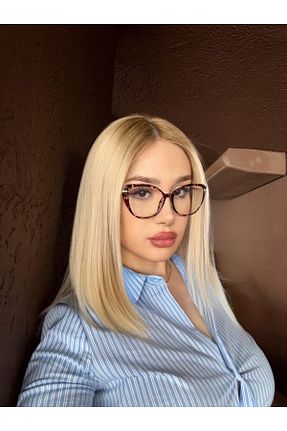 عینک محافظ نور آبی قهوه ای زنانه 55 LOOKUP - کد 929208973
