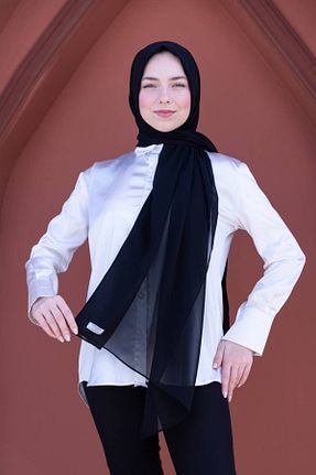 شال مشکی زنانه پنبه ای SAYRA - کد 929220956
