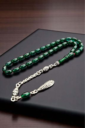 تسبیح سبز کهربا Atolyezone - کد 929222878