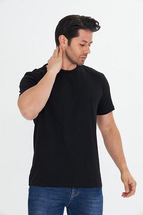 تیشرت سایز بزرگ مشکی زنانه سایز بزرگ TRENDHİLL - کد 929224429