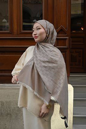 شال بژ زنانه Pull Scarfs - کد 929224863