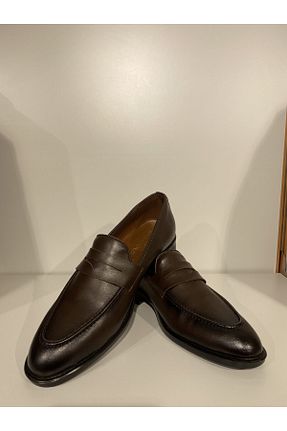 کفش کلاسیک قهوه ای مردانه چرم خالص BT BABA TERZİ - کد 929300546