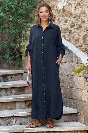 لباس طوسی زنانه بافتنی Nevin Kaya Moda - کد 929218484